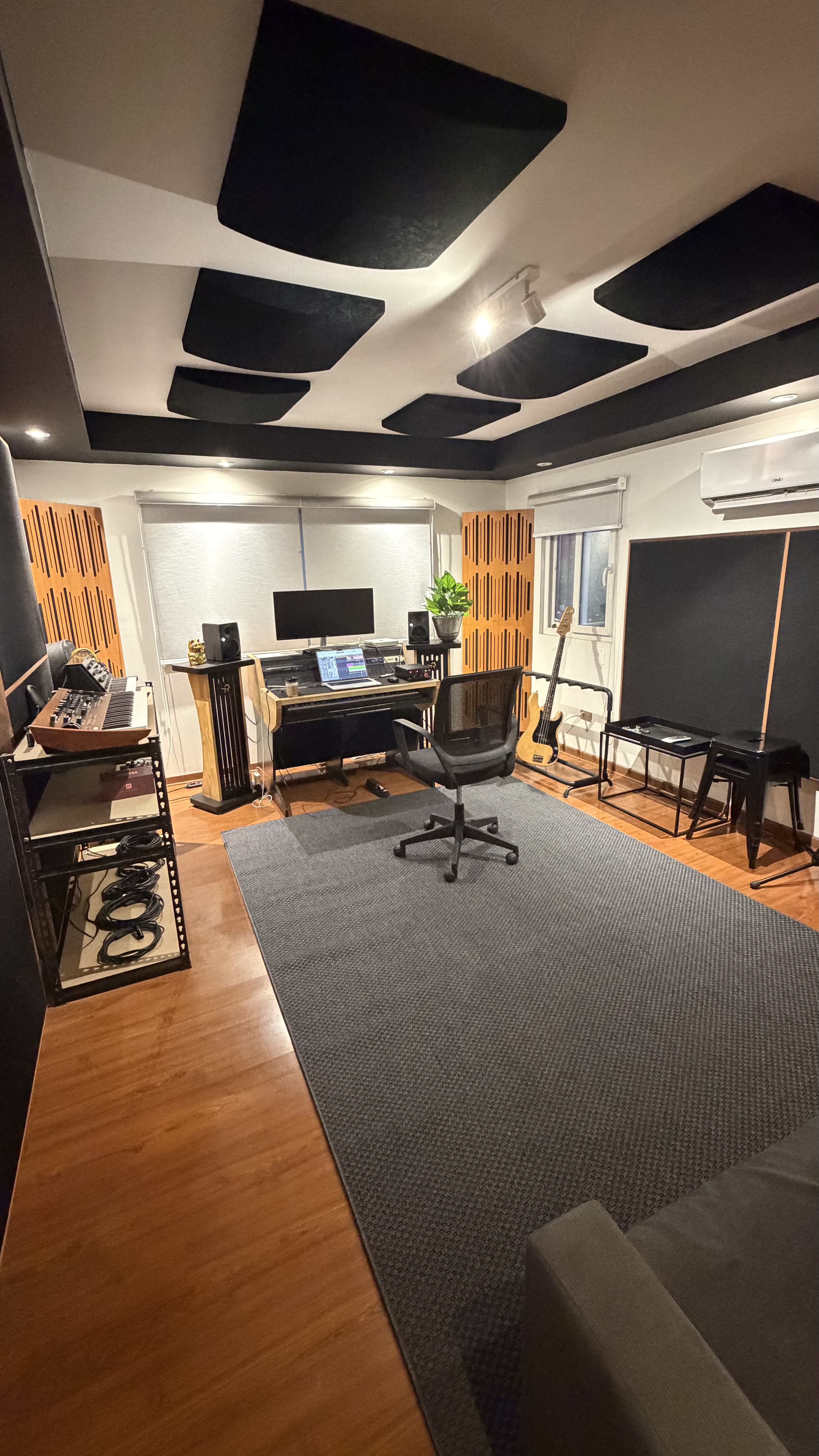 Vista amplia del estudio de grabación